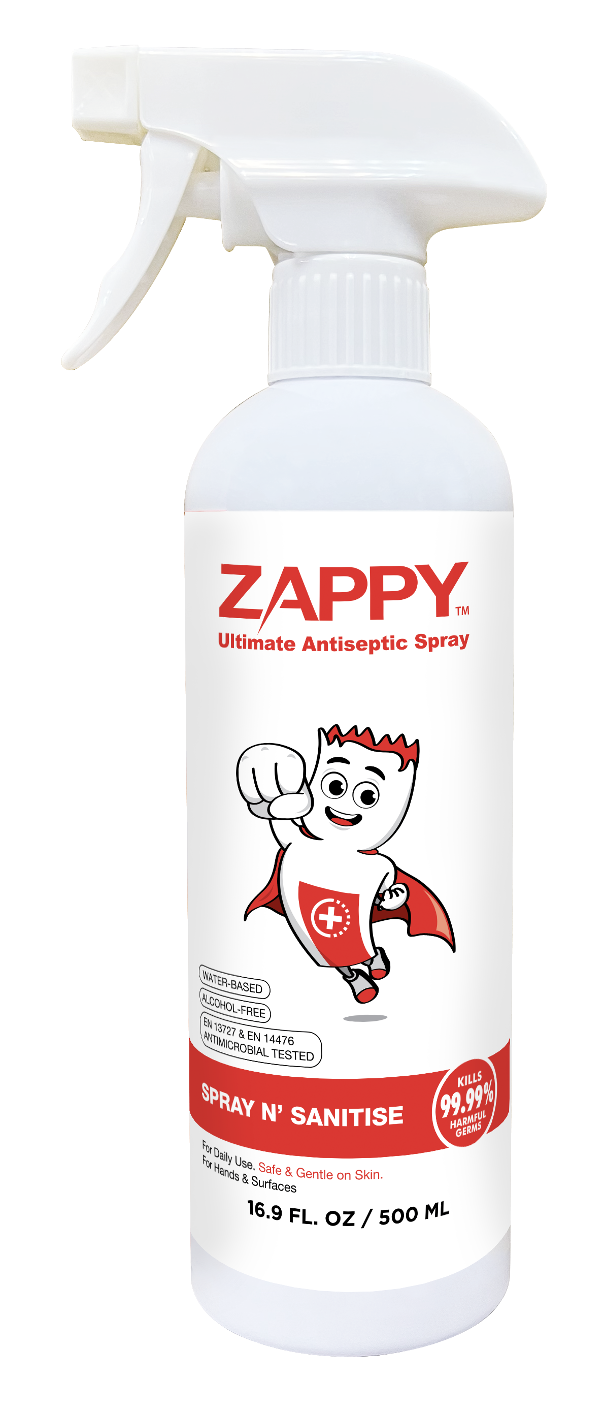 (Buy 1 Free 1) Zappy Ultimate Antiseptic Spray 500ml
